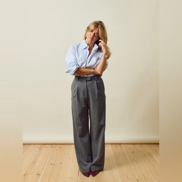 Djerf Avenue Favorite Pants Grey size small - Picture 5 of 13